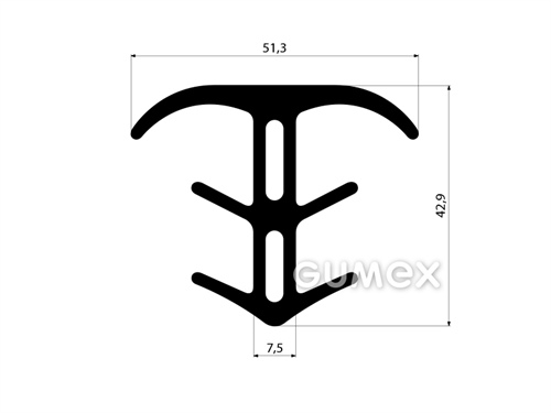 GUMMIPROFILE T-FORM - EPDM